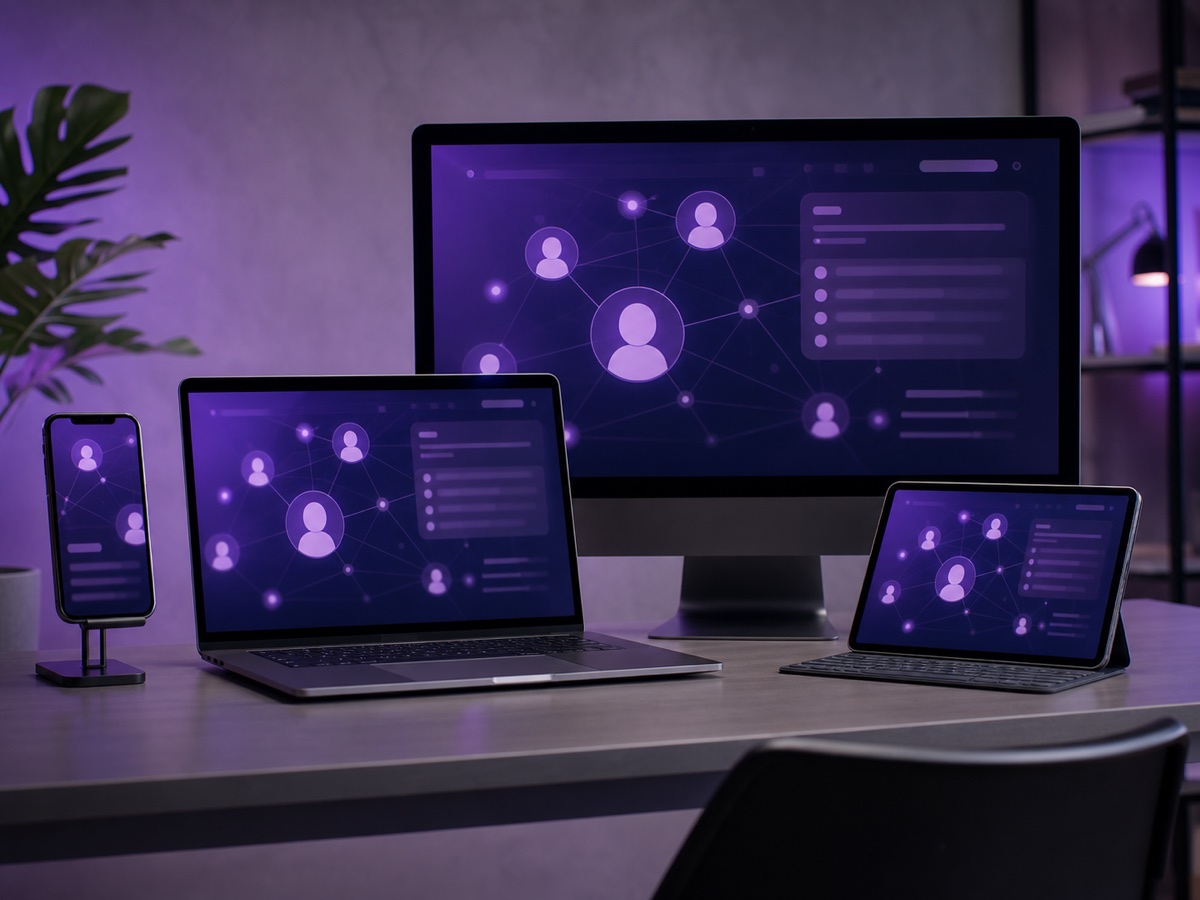 A consistent social app experience across phone, tablet, laptop and desktop